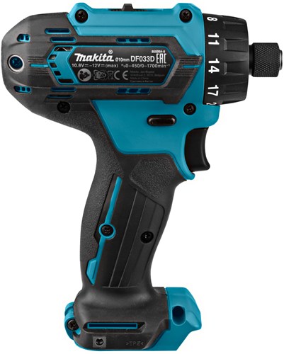 Makita df033dzj perceuse/tournevis 12 volts max excl. batteries et chargeur dans mbox - df033dzj