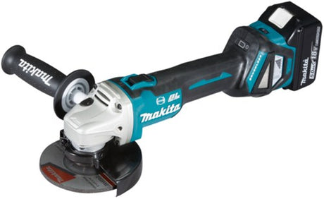 Makita dga513rtj Meuleuse d'angle 18v 125mm | y compris les batteries et le chargeur dans la m-box