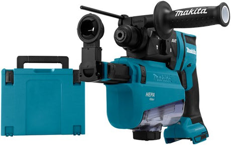 Makita hebr182zwju perceuse à percussion combinée à batterie 18v | sds-plus | sans piles ni chargeur, en mbox, avec aspiration des poussières - hebr182zwju