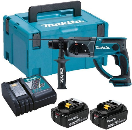 Makita mr202rtj marteau combiné batterie 18v | sds-plus | Batterie lithium-ion 5,0 Ah -MR202rtj