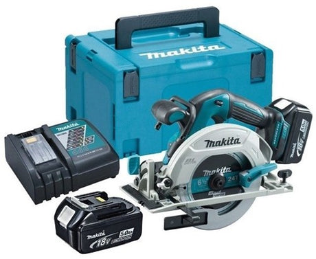Makita dhs680rtj scie circulaire 18v 165 mm | Batterie Li-ion 5,0 Ah - dhs680rtj