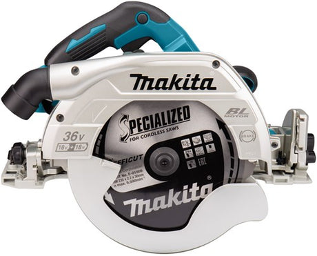 Makita dhs900pt2 | 2x18v | scie circulaire | 235 mm | Batterie 5,0 Ah (2 pièces) | chargeur rapide duo | dans une valise