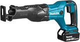 Scie alternative sans fil Makita djr186rte 18v | Batterie 5,0 Ah (2 pièces), chargeur rapide, étui