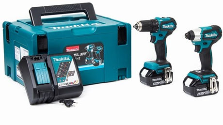 Makita dlx2220jx2 - ddf487 + perceuse/tournevis dtd157 18v + visseuse à percussion batterie 3,0 ah (2 pcs)