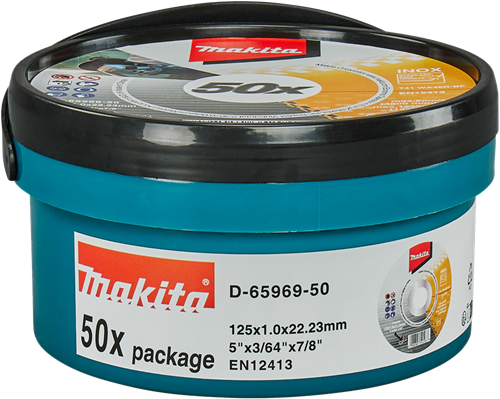 Accessoires Makita Disque à tronçonner Makita 125x1,0mm acier inoxydable - d-65969-50
