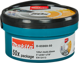 Accessoires Makita Disque à tronçonner Makita 125x1,0mm acier inoxydable - d-65969-50