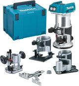 Makita drt50rtjx3 fraiseuse à batterie 18v li-ion | avec 2x piles 18v