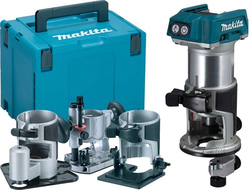 Makita drt50zjx3 fraiseuse à batterie 18v li-ion | sans piles ni chargeur dans la m-box