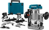 Makita drt50zjx9 fraiseuse à batterie 18v li-ion | sans piles ni chargeur dans m-box avec adaptateur de rail de guidage - drt50zjx9