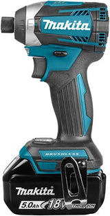 Makita dtd154rtj tournevis à percussion sans balais batterie 18v 5,0ah 175nm
