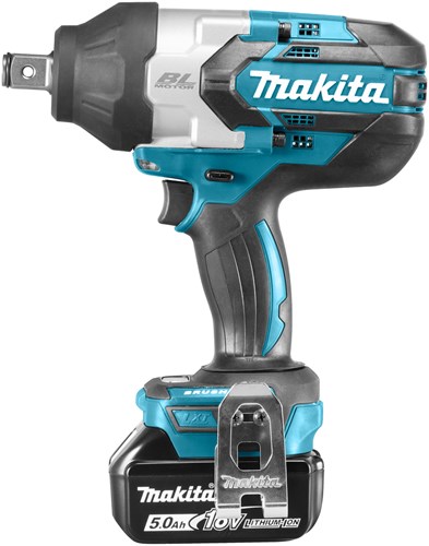 Makita dtw1001rtj clé à chocs 18v 1050 nm batterie 5,0ah (2 pièces), chargeur rapide, mbox