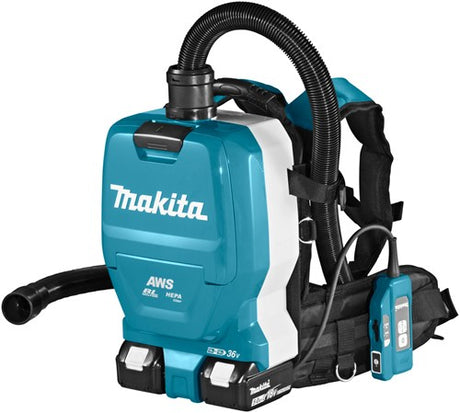 Makita dvc265zxu aspirateur dorsal aws 2x 18v | sans piles ni chargeur - dvc265zxu