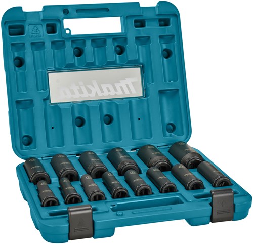 Accessoires Makita e-16586 | jeu de douilles à chocs | lutin 1 2 | 14 pièces - e-16586