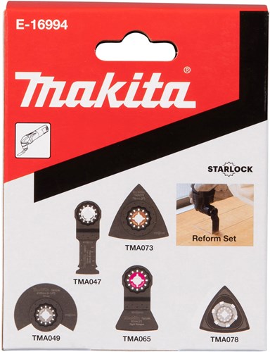 Makita accessoires kit de rénovation multi-outils 5 pièces - e-16994