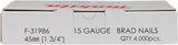 Accessoires Makita attaches parisiennes f-31986 | 45mm 1,4x1,8mm | galvanisé | 4000 pièces - f-31986