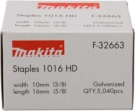 Accessoires Makita non galvanisés en 16 mm. 1016hd-f-32663