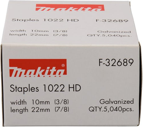 Accessoires Makita non galvanisés de 22 mm. Flèche 1022hd - f-32689