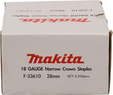 Accessoires Makita pas 28 mm 6,35x1,1x1,3 mm - couronne étroite, 18awg - f-33610