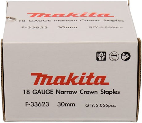 Accessoires Makita pas 30 mm 6,35x1,1x1,3 mm - couronne étroite, 18awg - f-33623