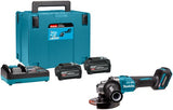Meuleuse d'angle sans fil Makita ga005gu201 xgt 40v | 125 mm | y compris 2x batterie 4,0ah et chargeur rapide - ga005gu201