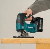 Makita jv002gd201 scie sauteuse sans fil 40 v max avec poignée en D | Batterie 2,5 Ah (2 pcs), chargeur rapide, en mbox