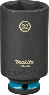 Makita e-16558 douille à chocs noire 1 2 longue | 32mm
