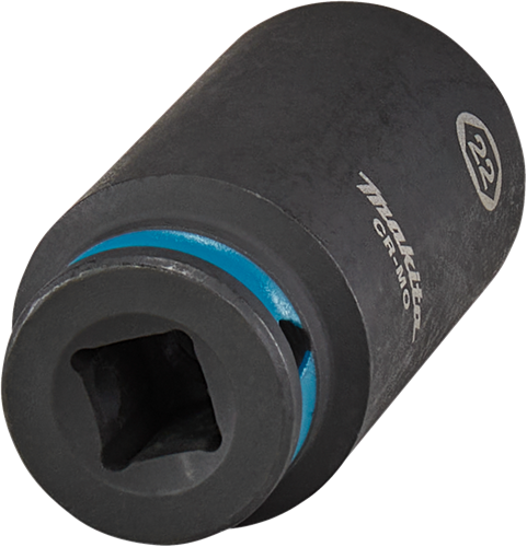 Makita douille à chocs impact noir, 3 8 22mm de long - e-16396