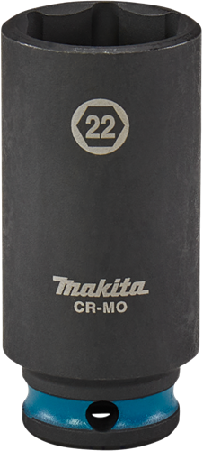 Makita douille à chocs impact noir, 3 8 22mm de long - e-16396