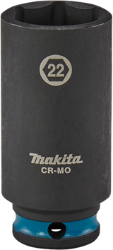 Makita douille à chocs impact noir, 3 8 22mm de long - e-16396