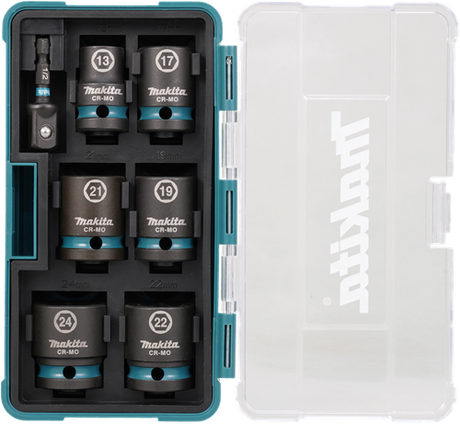 Jeu de douilles à chocs Imp Makita act noir, 1 2 7 pièces - e-16592
