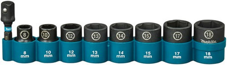 Jeu de douilles à chocs Imp Makita act noir, 3 8 9 pièces - e-16639