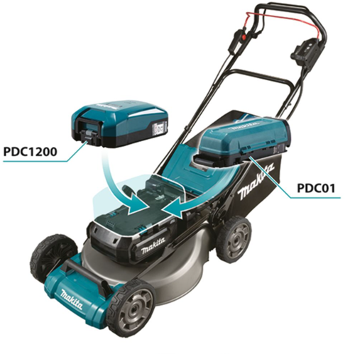 Makita lm001cz | lxt 36 v | tondeuse à gazon à batterie | 53 cm | corps | sans batteries ni chargeurs