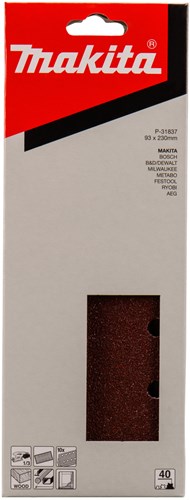 Makita accessoires feuille abrasive k40 93x228 rouge g. -p-31837
