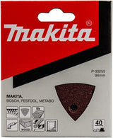 Makita accessoires feuille abrasive 3-k k40 rouge v. - p-33255