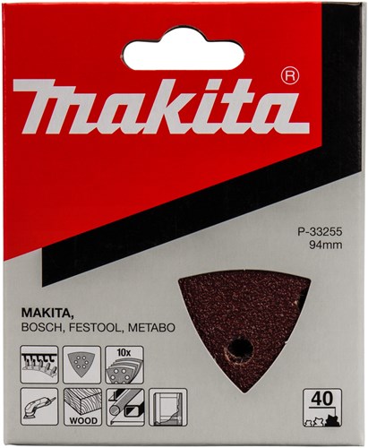 Makita accessoires feuille abrasive 3-k k40 rouge v. - p-33255