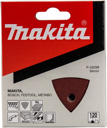 Makita accessoires feuille abrasive 3-k k120 rouge v. - p-33299