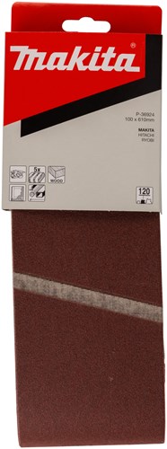 Makita accessoires bande abrasive k120 100x610 rouge - p-36924