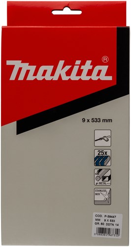 Accessoires Makita bande abrasive bleu longueur 533mm largeur 9mm grain 60 - p-39447