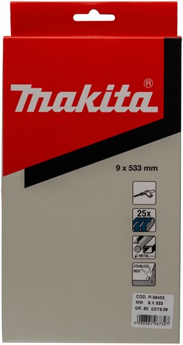 Accessoires Makita bande abrasive bleu longueur 533mm largeur 9mm grain 80 - p-39453
