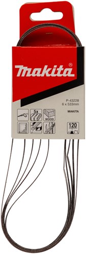 Accessoires Makita bande abrasive k120 6x533 rouge - p-43228