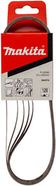 Makita accessoires makita p-43365 bande abrasive rouge - lime électrique à bande abrasive - ponceuse à bande de ponçage - k120 - 13 x 533mm (5pcs)