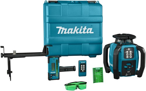 Makita rotation laser vert | 800 mètres | sans piles ni chargeur | dans un coffret en plastique - skr001z
