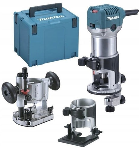 Makita rt0702cx2j | Fraise à chants 230 V | avec différents pieds | dans mbox - rt0702cx2j