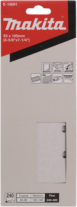Feuille abrasive Makita 185x93 k240 vlc whi. -e-19691