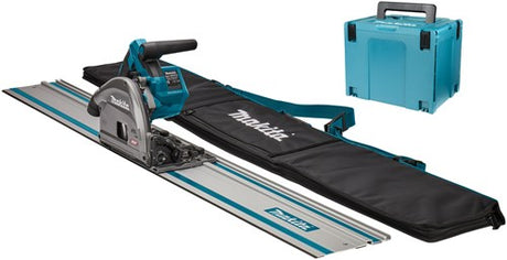 Scie circulaire plongeante Makita sp001gz04 | ensemble | 40 V maximum | 165 mm | sans piles ni chargeur | avec émetteur aws + rail de guidage 1500 mm + sac