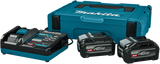 Makita1911b9-4 | Kit de démarrage xgt 40v max dans mbox1 (2x batterie 4,0ah bl4040f + chargeur rapide dc40ra) - 1911b9-4
