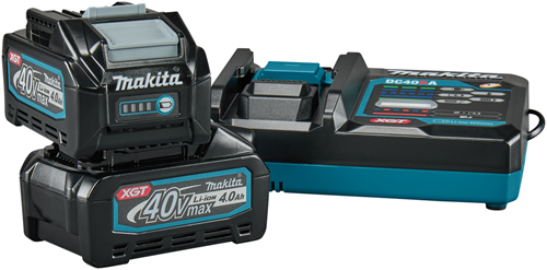 Makita kit de démarrage xgt dc40ra 2x bl4040 xgt 40v max 4.0ah | avec chargeur rapide - 191l77-9