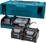 Makita kit de démarrage xgt dc40rc 2xbl4025 | 40v 2,5ah-191v27-4