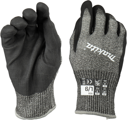 Gant de travail Makita | résistant aux coupures | taille l 9 - p-84729