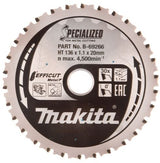 Accessoires Makita lame de scie makita efficut | 136x20x1,1 | 45 tonnes | 0g